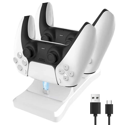 Station de charge sans fil Type C Double Chargeur pour Manette PS5 – شاحن يد التحكم تنزوت