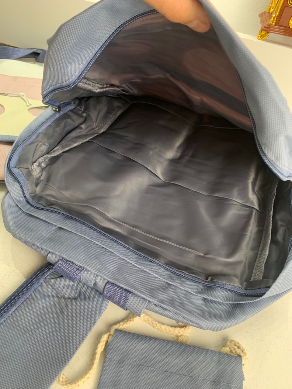 Ensemble de sacs d’école Kawai pour adolescents 5Pcs Guiyu V2 Bleu – محفظة 5 قطع كاواي أزرق تنزوت