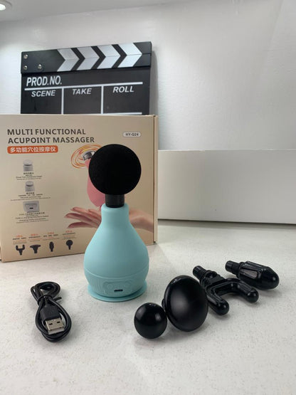 Appareil de Massage Rechargeable Portatif avec 5 Têtes Interchangeables – جهاز تدليك محمول قابل للتثبيت تنزوت