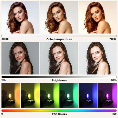 Lampe Selfie RGB Fil Light 3000-9900K U80PRO – مصباح لصناع المحتوى تنزوت