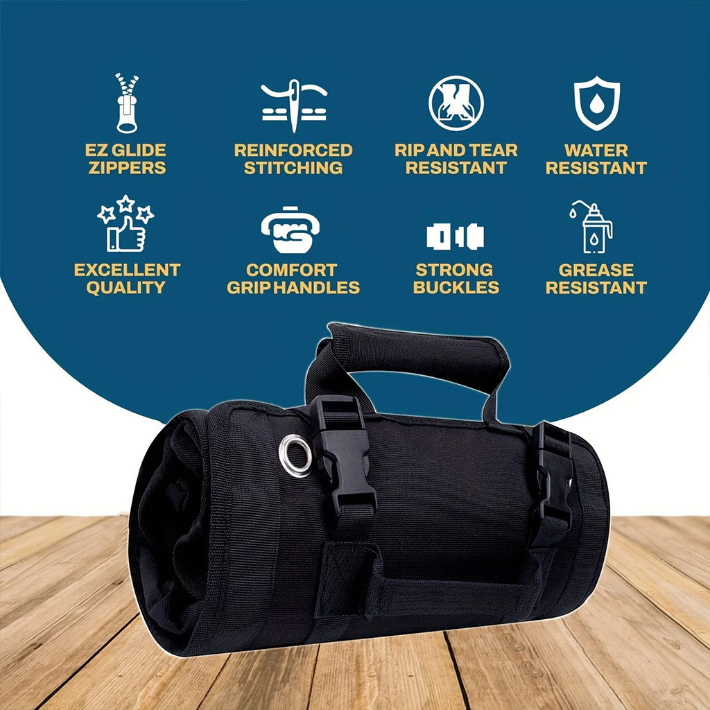 Sac à outils avec 5 poches de Grand Capacité pour Bricolage - حقيبة الأدوات المهنية تنزوت