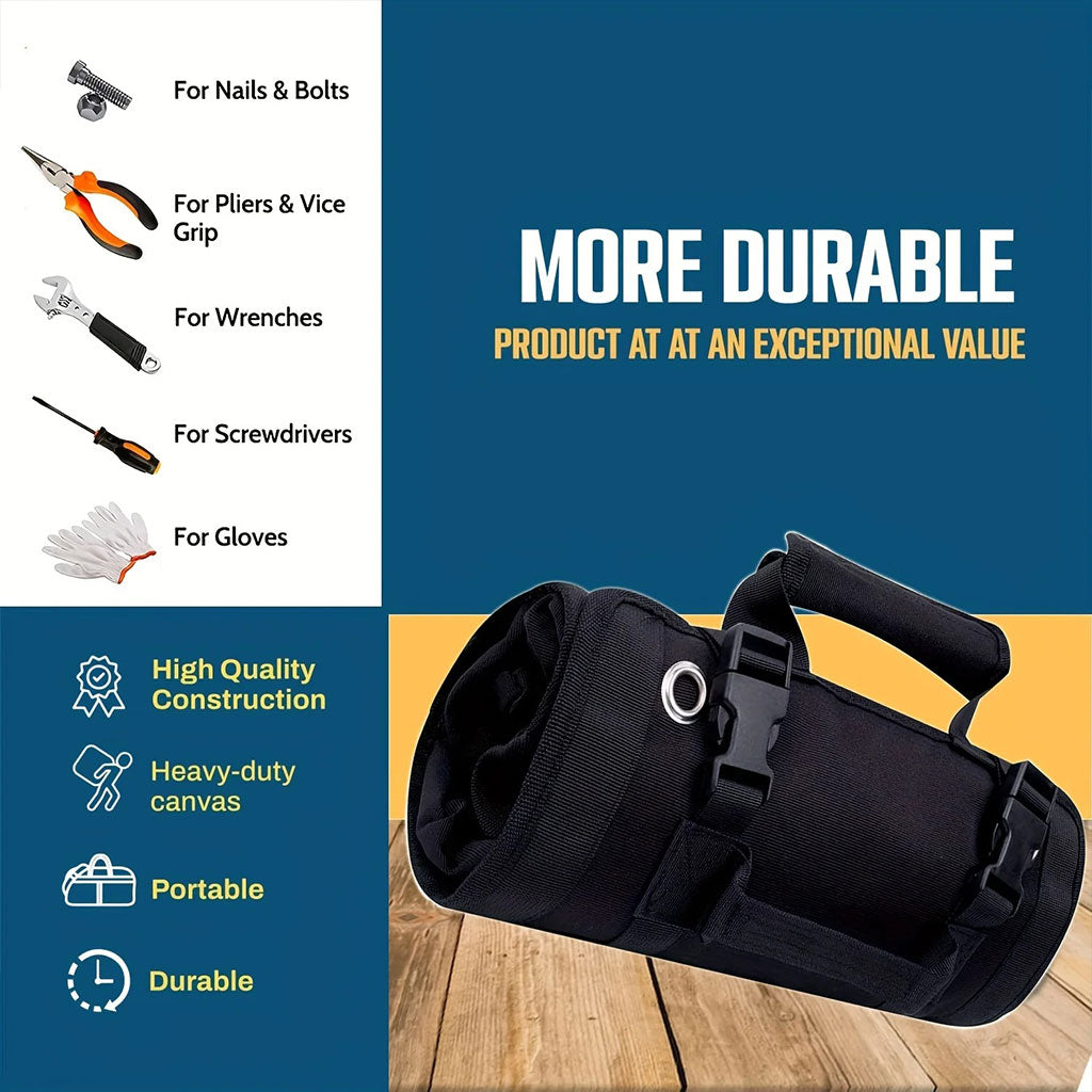 Sac à outils avec 5 poches de Grand Capacité pour Bricolage - حقيبة الأدوات المهنية تنزوت