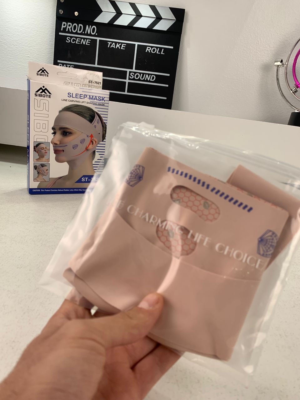 SIBOTE Masque de Lifting Facial Anti-Relâchement pour Visage et Menton – قناع شد الوجه تنزوت