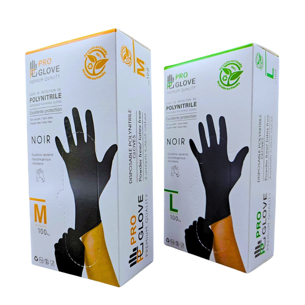 Paquet de 100 Pcs Gants de Protection en Polynitrile – Pro Glove تنزوت