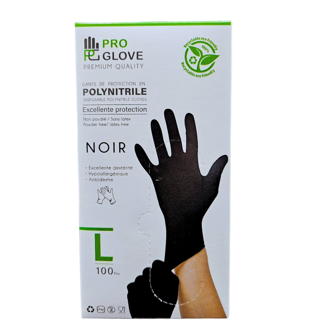 Paquet de 100 Pcs Gants de Protection en Polynitrile – Pro Glove تنزوت
