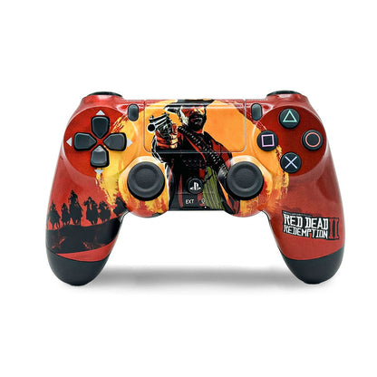 SONY DualShock Manette PS4 Sans Fil, Batterie Rechargeable (High Copy) – Edition Read Dead Redemption 2 تنزوت