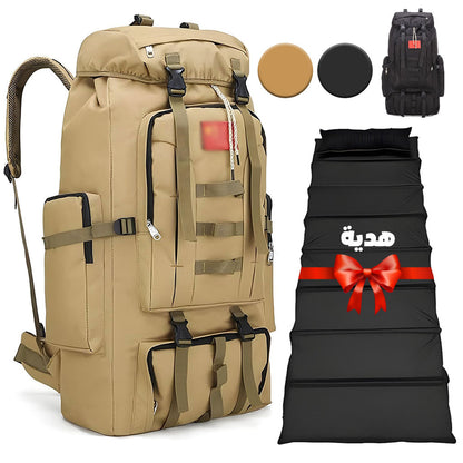 Sac à dos de randonnée tactique KIDOT 100L SDM08 + Matelas pliable Cadeau تنزوت