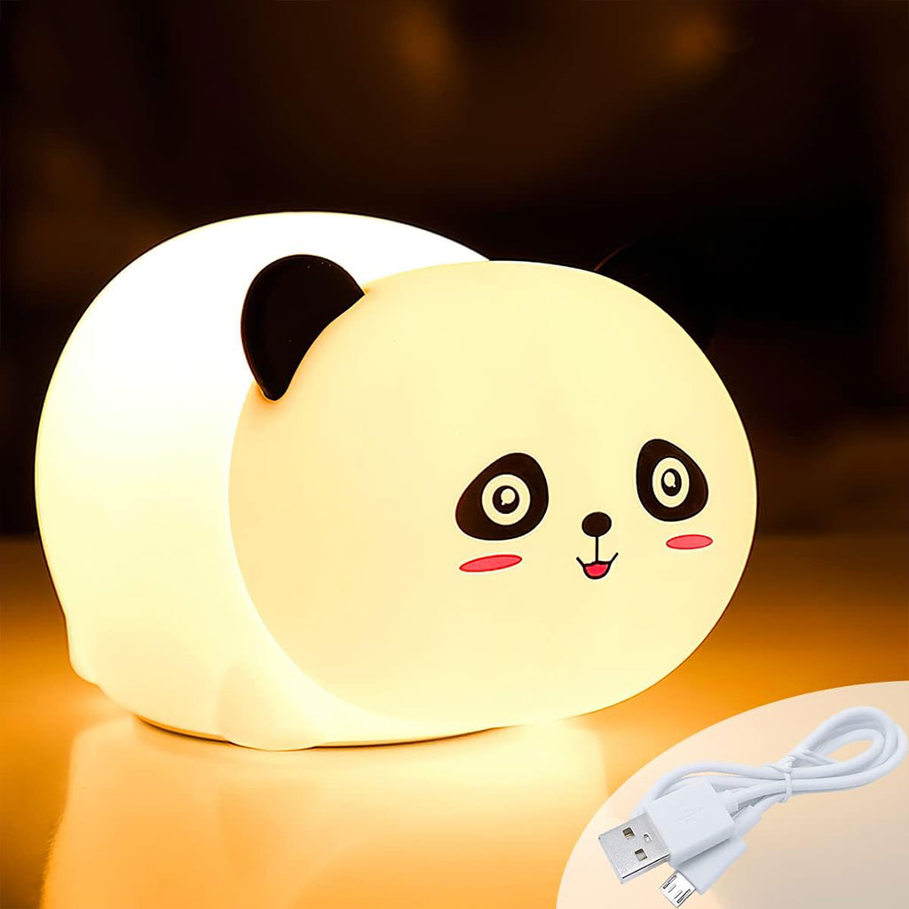 Lampe Tactile en Silicone Rechargeable USB - Veilleuse Enfant Panda تنزوت