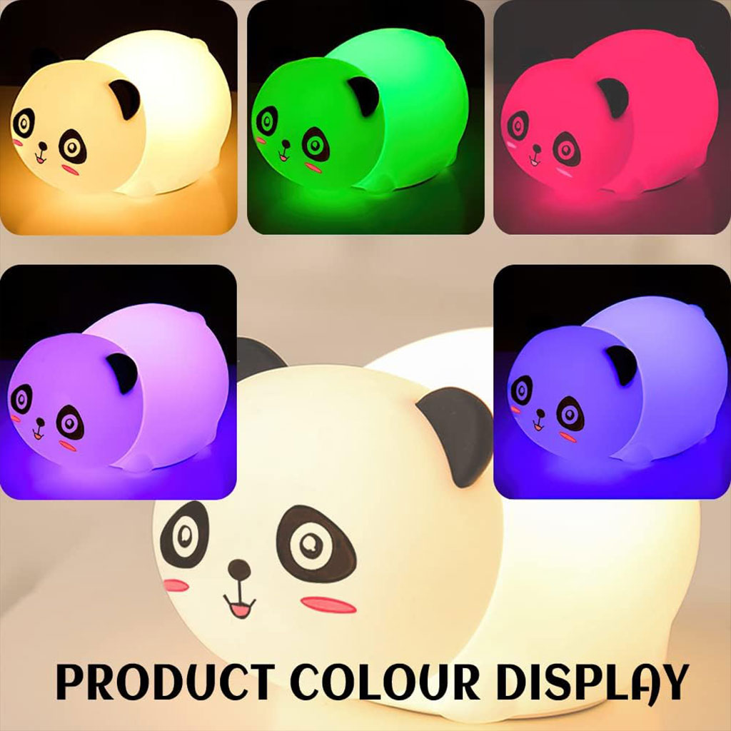 Lampe Tactile en Silicone Rechargeable USB - Veilleuse Enfant Panda تنزوت