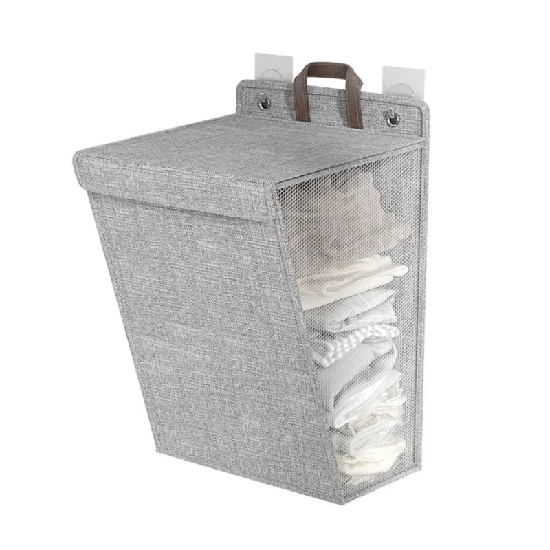 Panier à linge mural pliable pour vêtements sales, rangement pour linge, grande capacité تنزوت