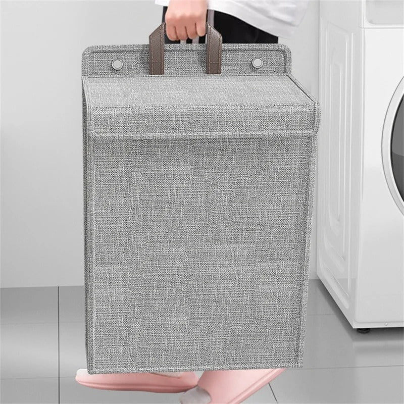 Panier à linge mural pliable pour vêtements sales, rangement pour linge, grande capacité تنزوت
