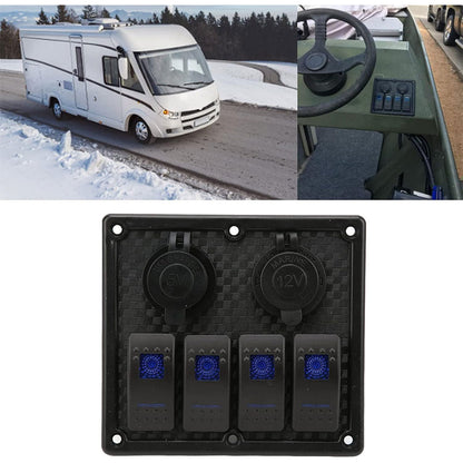 Panneau de commande 12-24V à 4 Interrupteur – لوحة تحكم تنزوت