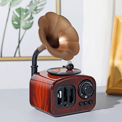Boîte à musique rétro en bois, phonographe pour maison, Table classique تنزوت