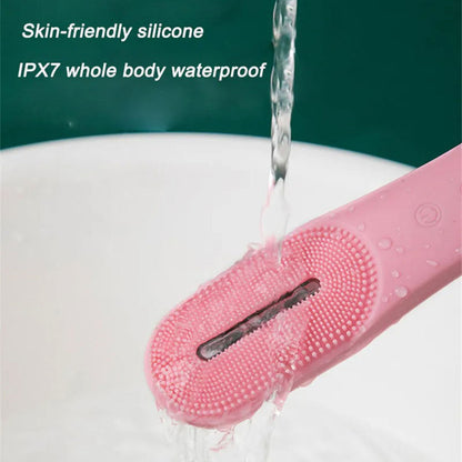 Appareil de Soin du Visage en Silicone nettoie les pores et les points noirs – فرشاة تنظيف الوجه بخاصية الإهتزاز تنزوت