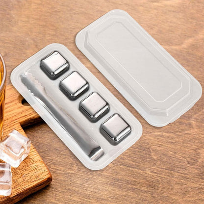 Pierres de glaçons réutilisables en acier inoxydable pour votre boisson – مكعبات الثلج للتبريد لمدة طويلة تنزوت