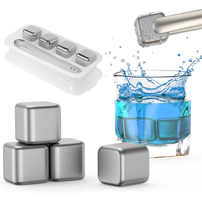 Pierres de glaçons réutilisables en acier inoxydable pour votre boisson – مكعبات الثلج للتبريد لمدة طويلة تنزوت