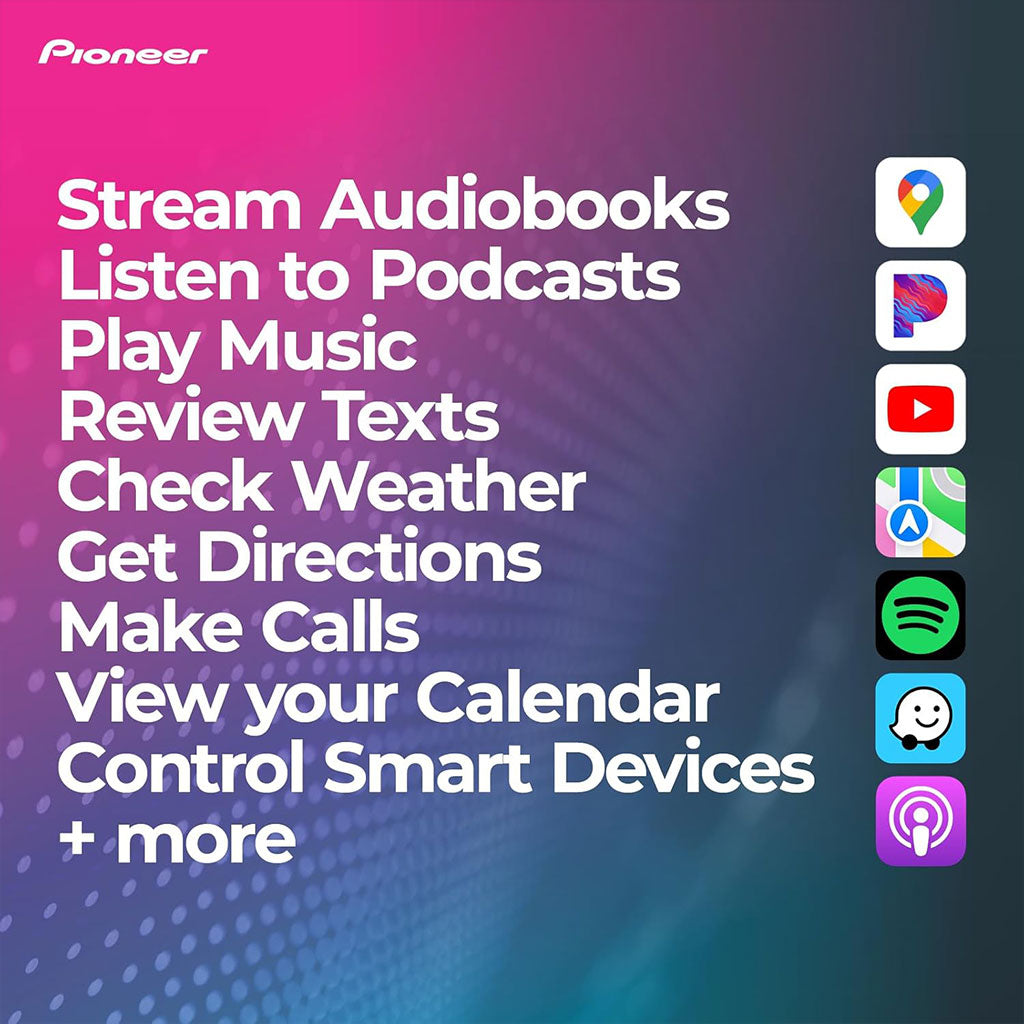 Pioneer Écran de voiture Android de 10.4 pouces compatible Apple CarPlay Android Auto – شاشة ذكية للسيارة تنزوت