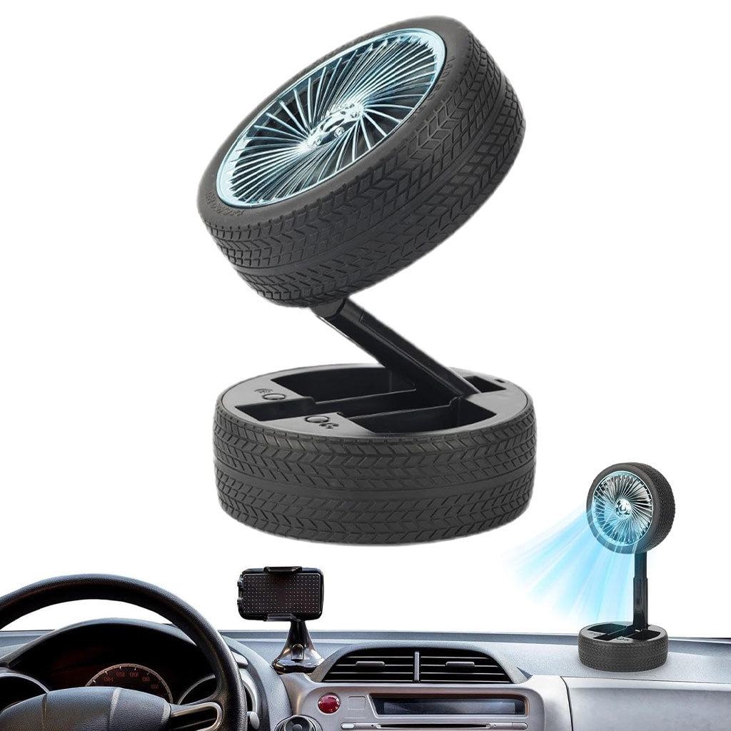Ventilateur Pliable et Portable Forme Roue Silencieux avec 3 Vitesse – مروحة محمولة تنزوت