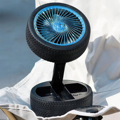 Ventilateur Pliable et Portable Forme Roue Silencieux avec 3 Vitesse – مروحة محمولة تنزوت