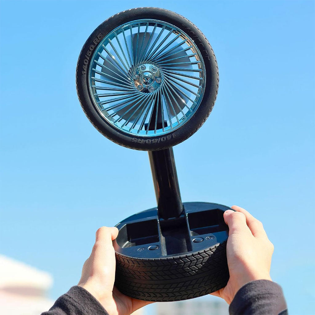 Ventilateur Pliable et Portable Forme Roue Silencieux avec 3 Vitesse – مروحة محمولة تنزوت