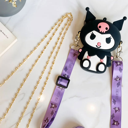 Mini Sac à Bandoulière Kuromi – Accessoire Kawaii pour Enfants et Fans de Manga تنزوت