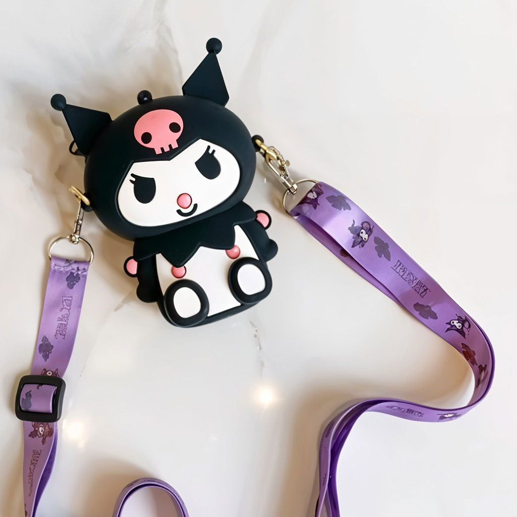 Mini Sac à Bandoulière Kuromi – Accessoire Kawaii pour Enfants et Fans de Manga تنزوت