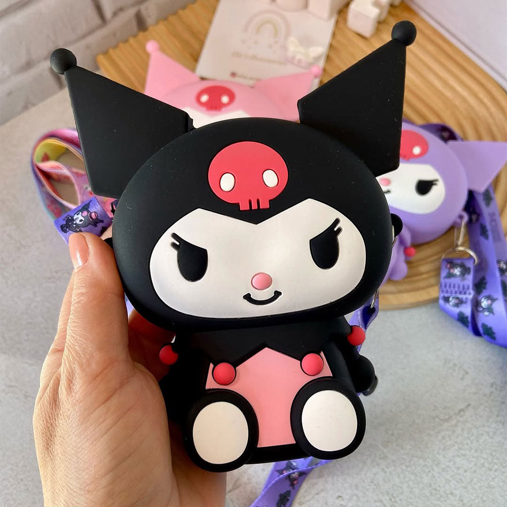 Mini Sac à Bandoulière Kuromi – Accessoire Kawaii pour Enfants et Fans de Manga تنزوت