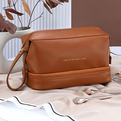 Trousse Maquillage et Pinceaux Imperméable à Double Couche تنزوت