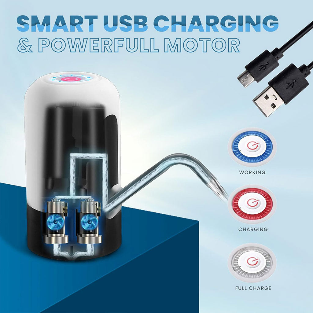 Pompe à bouteille d’eau, distributeur d’eau universel de 5 gallons rechargeable تنزوت