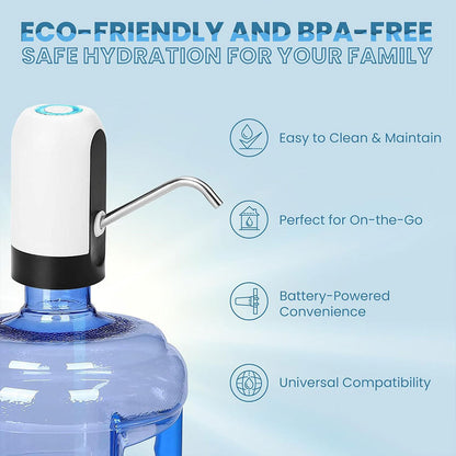Pompe à bouteille d’eau, distributeur d’eau universel de 5 gallons rechargeable تنزوت