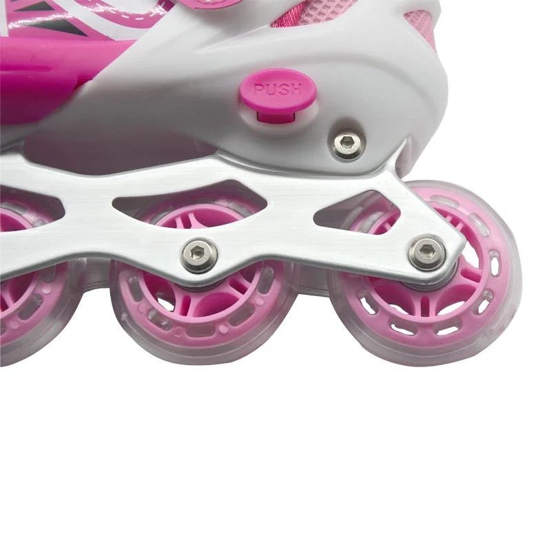 les rouleurs Alignées Confortables pour Enfants avec des roues RGB