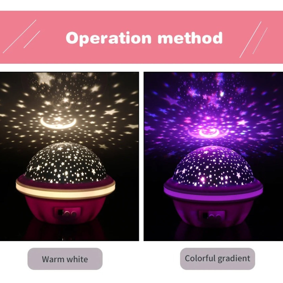 Projecteur LED ciel étoilé pour enfants, lampe de nuit, romantique, coloré RGB تنزوت