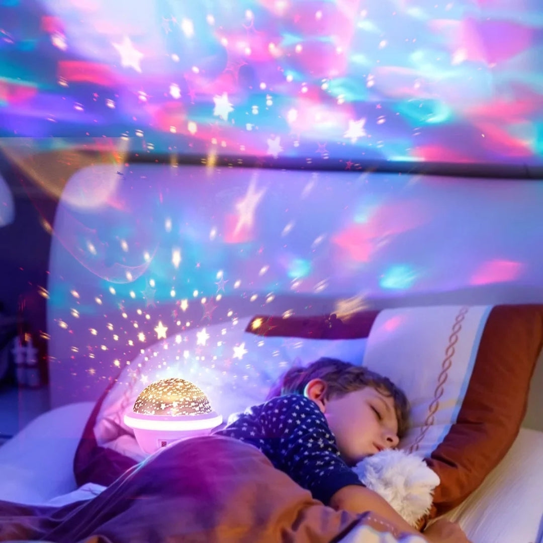 Projecteur LED ciel étoilé pour enfants, lampe de nuit, romantique, coloré RGB تنزوت