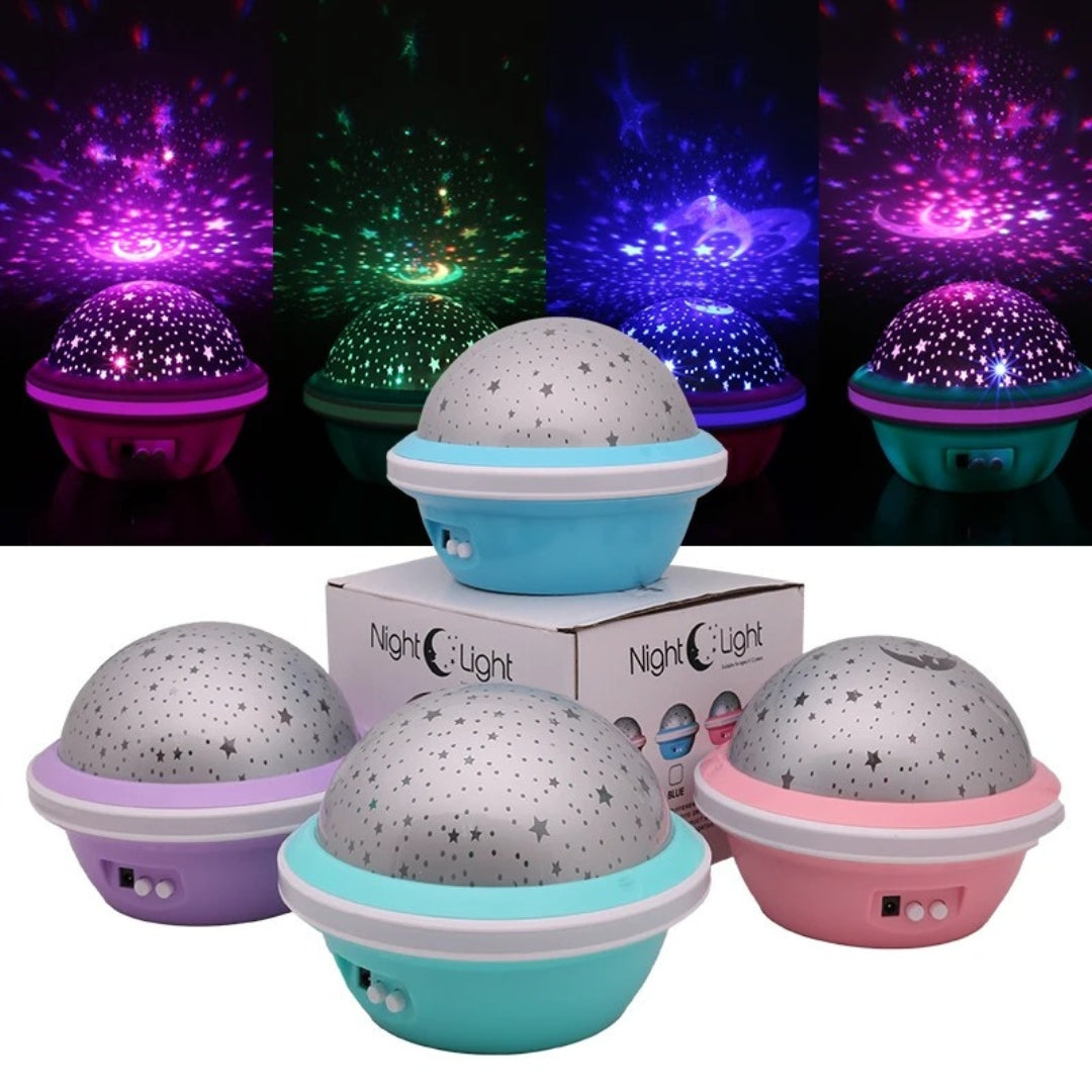 Projecteur LED ciel étoilé pour enfants, lampe de nuit, romantique, coloré RGB تنزوت