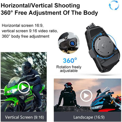 Oreillette Bluetooth pour Casque Moto avec Camera Full HD App Control – سماعات سائقي دراجة النارية مع كاميرة مدمجة تنزوت