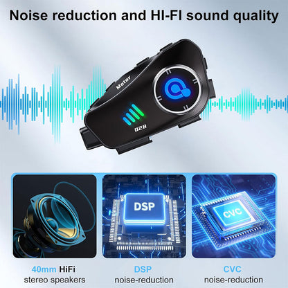 Oreillette Bluetooth pour Casque Moto avec Camera Full HD App Control – سماعات سائقي دراجة النارية مع كاميرة مدمجة تنزوت