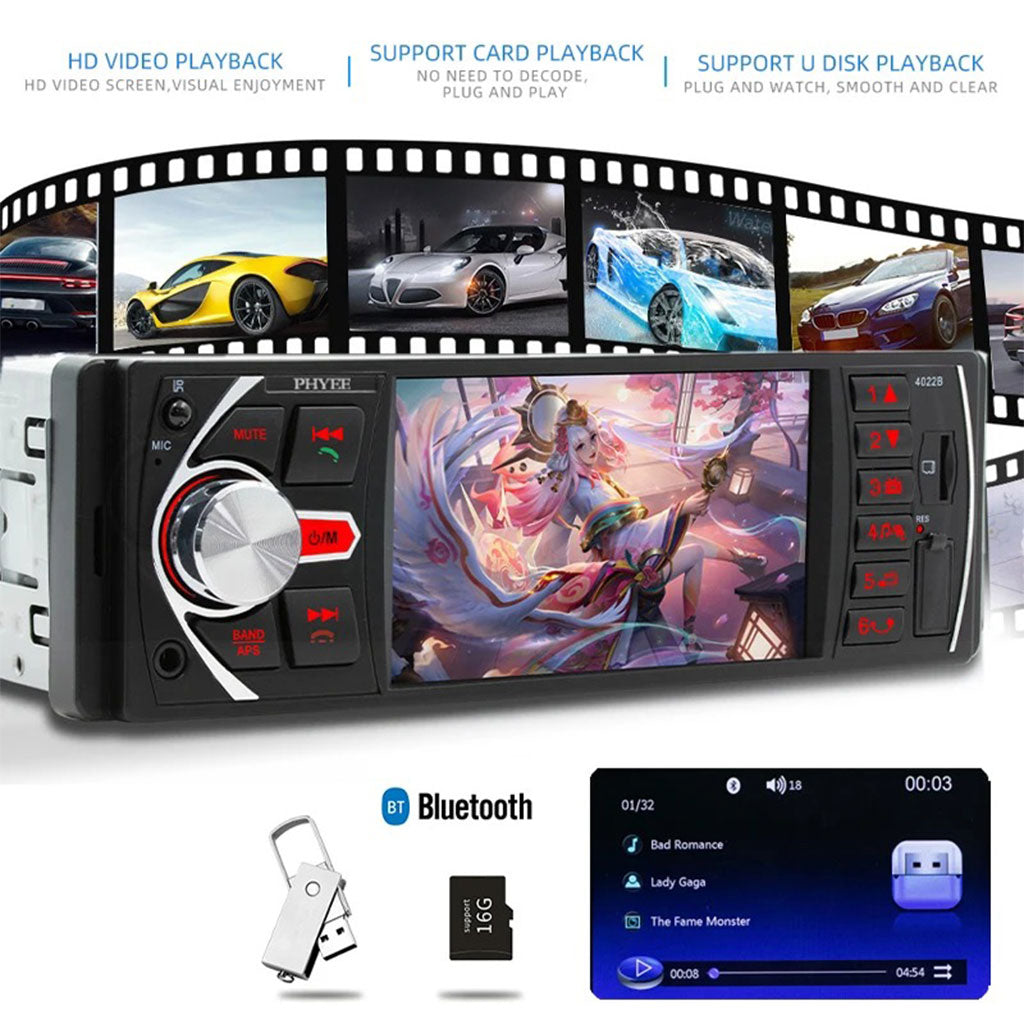Autoradio MP5 4.1 Pouces FM Radio Ecran HD 4026UM – مشغل راديو السيارات - تنزوت