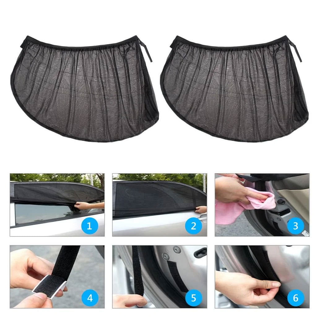 Rideaux Pare-soleil Latéral pour Voiture 2Pcs – ستر واقي للشمس - تنزوت