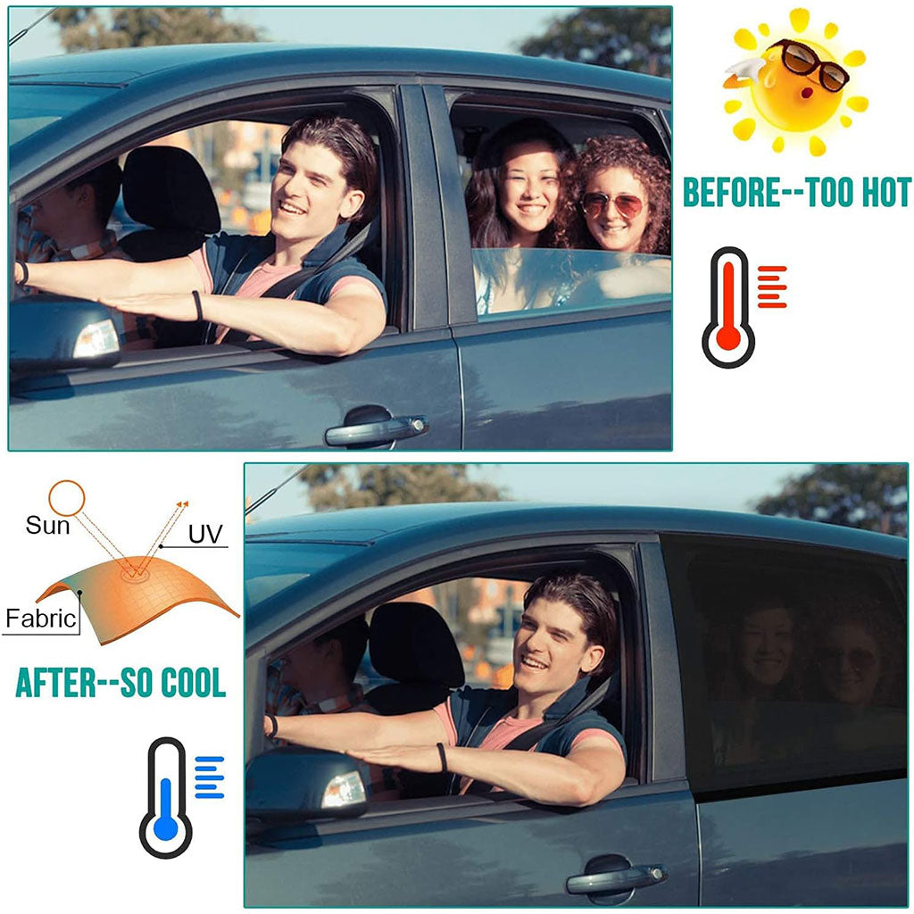 Rideaux Pare-soleil Latéral pour Voiture 2Pcs – ستر واقي للشمس - تنزوت