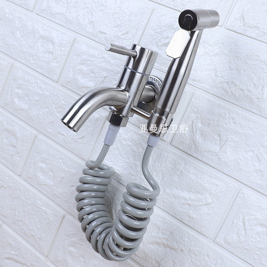 Pulvérisateur De Toilette À Haute Pression Avec Le Kit De Robinet V2 – رشاش مع صنبور حمام - تنزوت