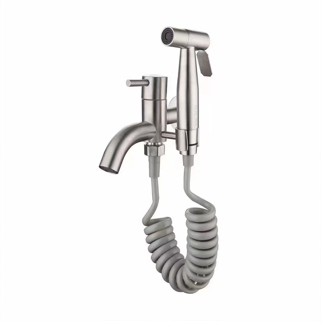 Pulvérisateur De Toilette À Haute Pression Avec Le Kit De Robinet V2 – رشاش مع صنبور حمام - تنزوت
