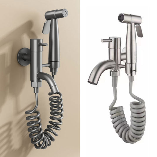 Pulvérisateur De Toilette À Haute Pression Avec Le Kit De Robinet V2 – رشاش مع صنبور حمام - تنزوت