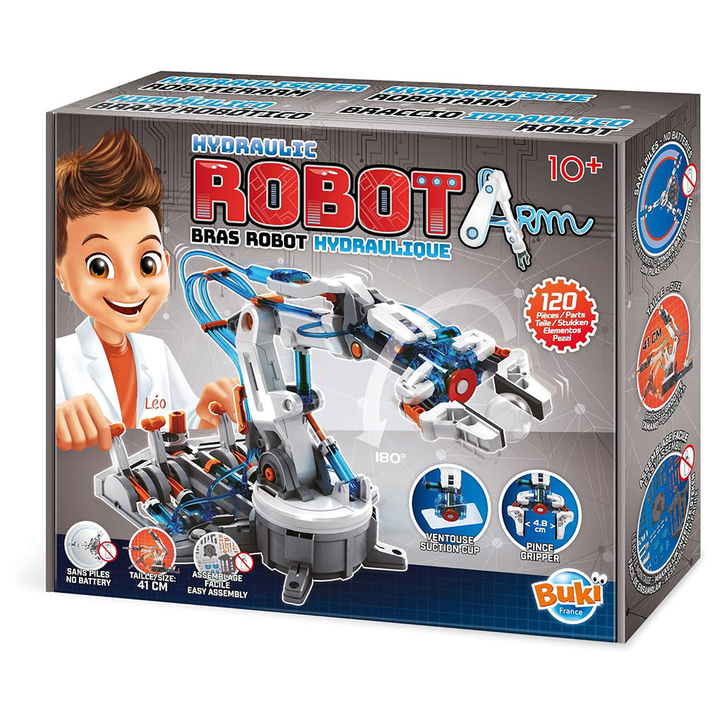 Buki Bras Robot Hydraulique Jeu éducatif pour Enfants – لعبة اليد الهيدروليكية للأطفال تنزوت