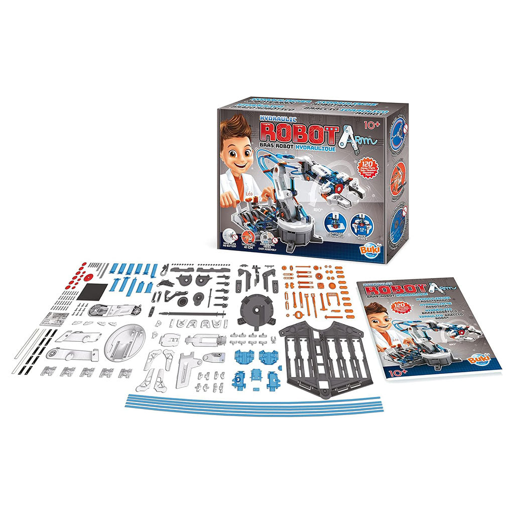 Buki Bras Robot Hydraulique Jeu éducatif pour Enfants – لعبة اليد الهيدروليكية للأطفال تنزوت