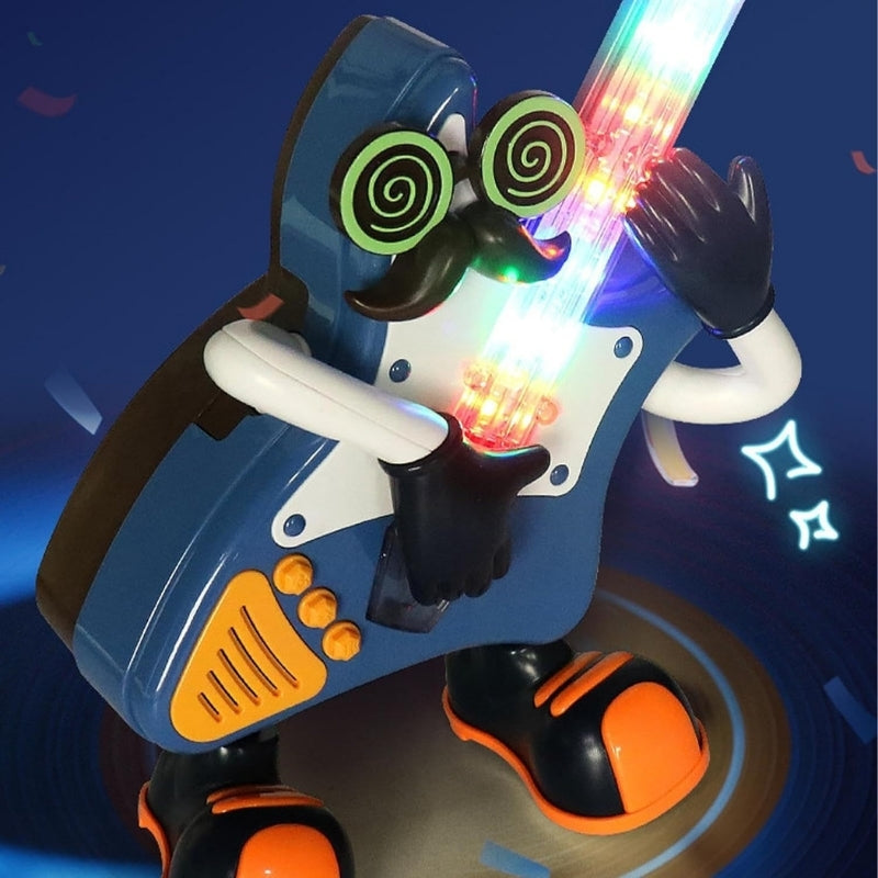 Robot dansant pour enfants, Mr rock interactif portable, lumières LED, musique avec Boutons تنزوت