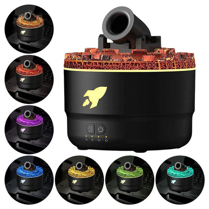 Humidificateur d’arôme à canon avec lumières LED colorées – معطر جو يضفي ديكور رائع في منزلك - تنزوت
