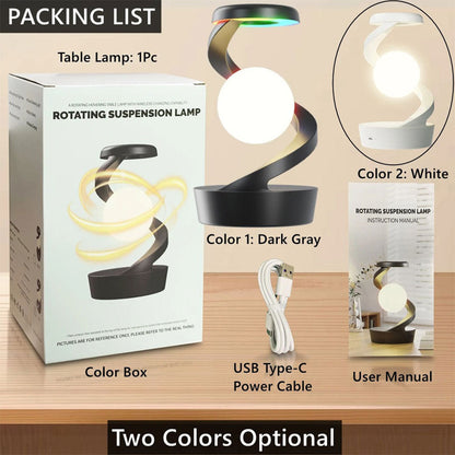 Lampe de Chevet en Spirale Design Moderne Lumière RGB – مصباح لاسلكي بأضواء متغيرة تنزوت