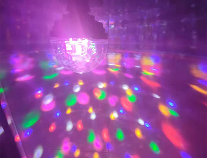 Lampe jeux de lumière multi couleur rotative Disco Ball - تنزوت