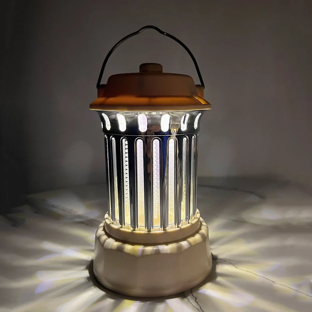 lanterne anti-moustique et lamp de camping 2in1 lumière 62 UV rechargeble تنزوت