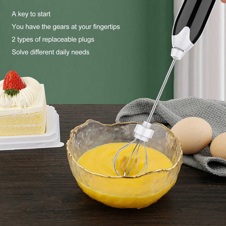 Milk shake et batteur à oeufs électrique USB Rechargeable تنزوت
